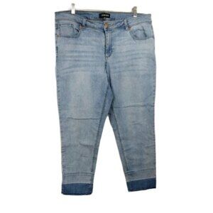 Fashion Nova Skinny Raw Hem Jeans 2X